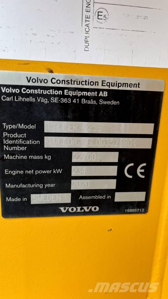 Volvo A25G Dúmpers rígidos