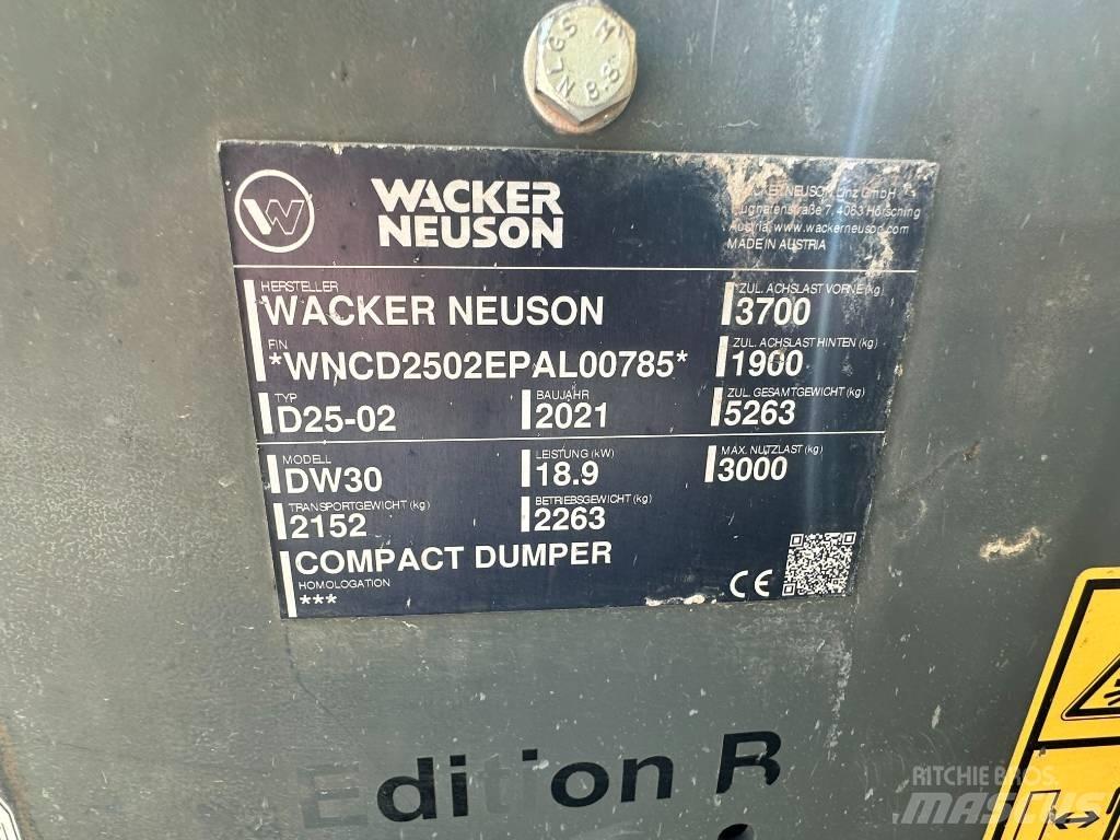 Wacker Neuson DW 30 Dúmpers de obra