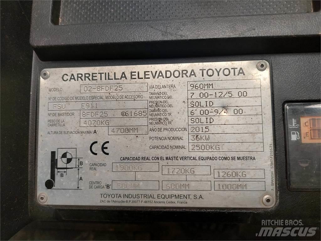 Toyota 02 8FDF25 Carretillas diesel