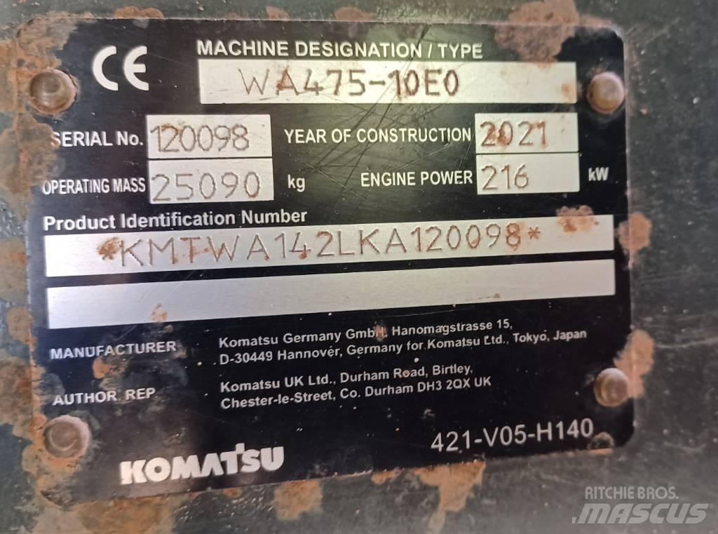 Komatsu WA 475-10E0 Cargadoras sobre ruedas