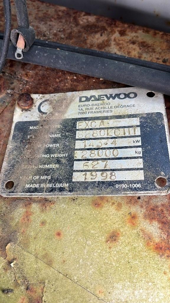 Daewoo Solar 280 LC Excavadoras de cadenas