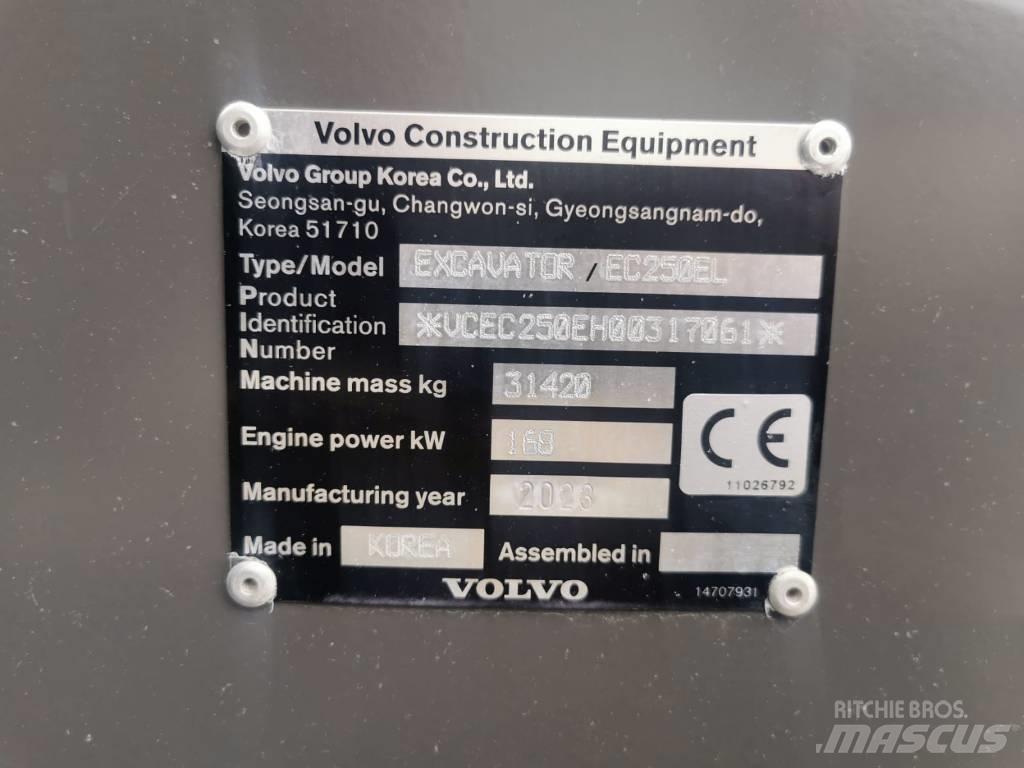 Volvo EC250EL Excavadoras de cadenas
