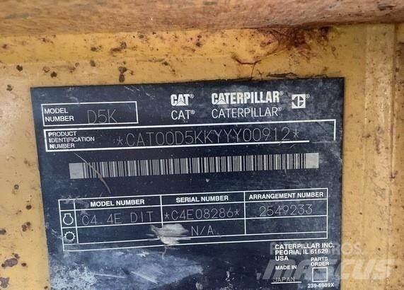 CAT D5K LGP Grúa tiendetubos