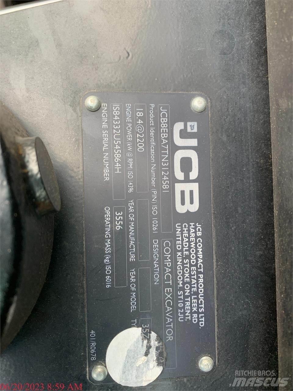 JCB 35Z-1 Mini excavadoras < 7t