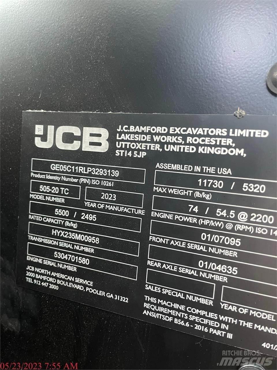 JCB 505-20TC Carretillas telescópicas