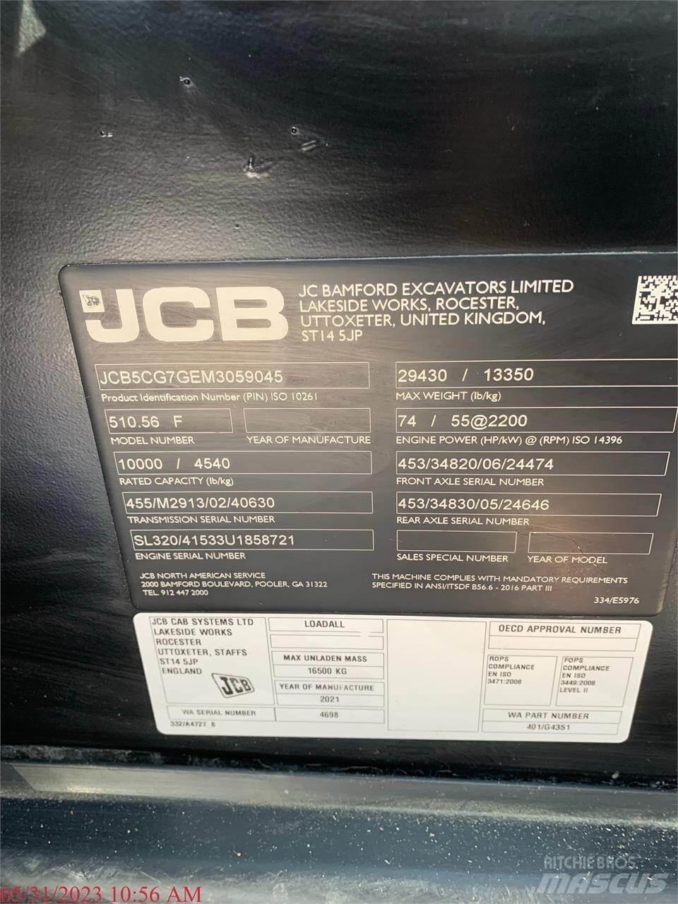 JCB 510-56 Carretillas telescópicas