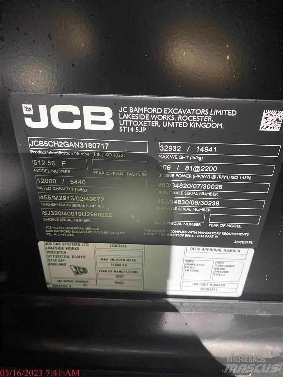 JCB 512-56 Carretillas telescópicas