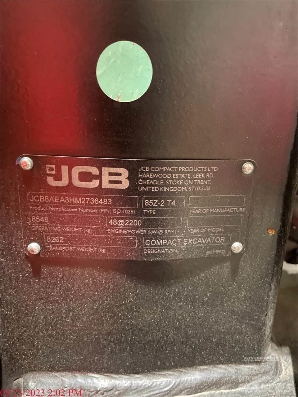 JCB 85Z-2 Excavadoras de cadenas