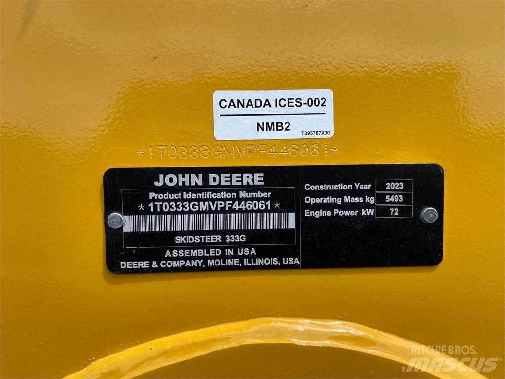John Deere 333G Minicargadoras