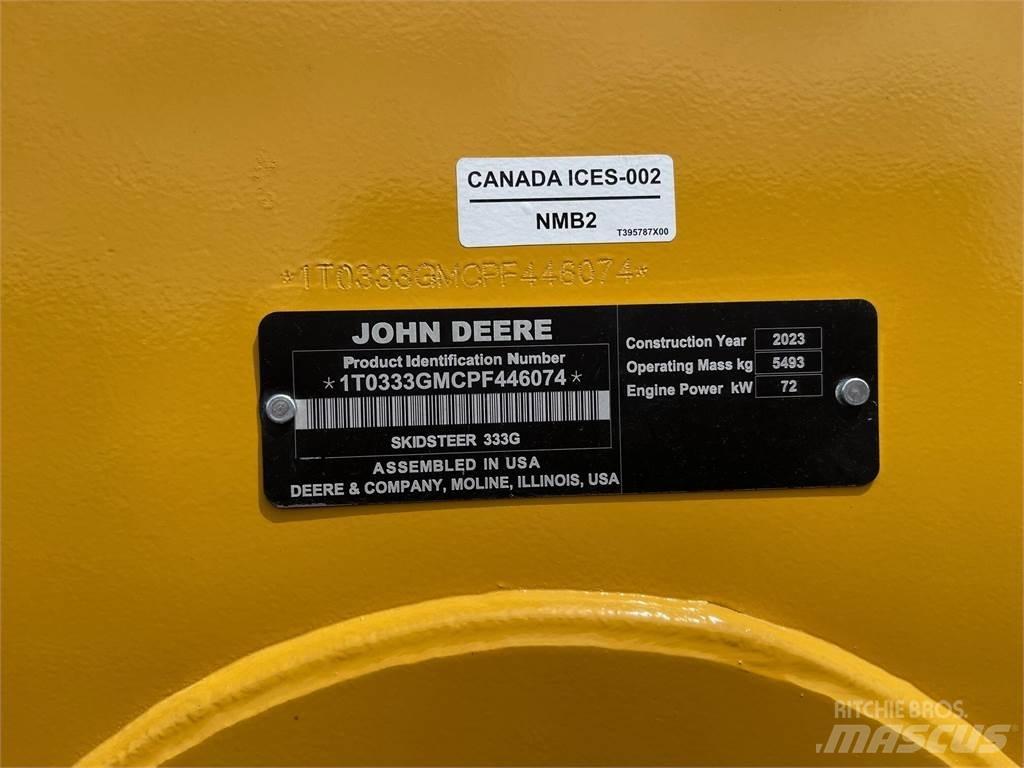 John Deere 333G Minicargadoras