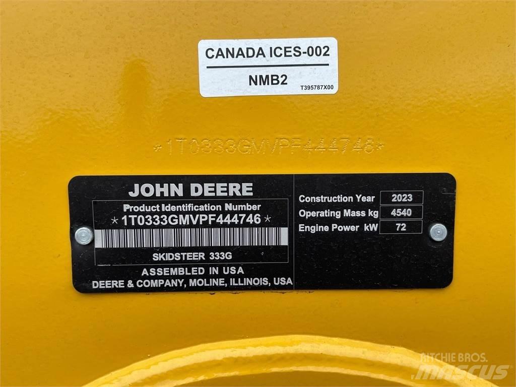 John Deere 333G Minicargadoras