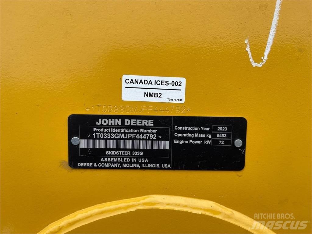John Deere 333G Minicargadoras