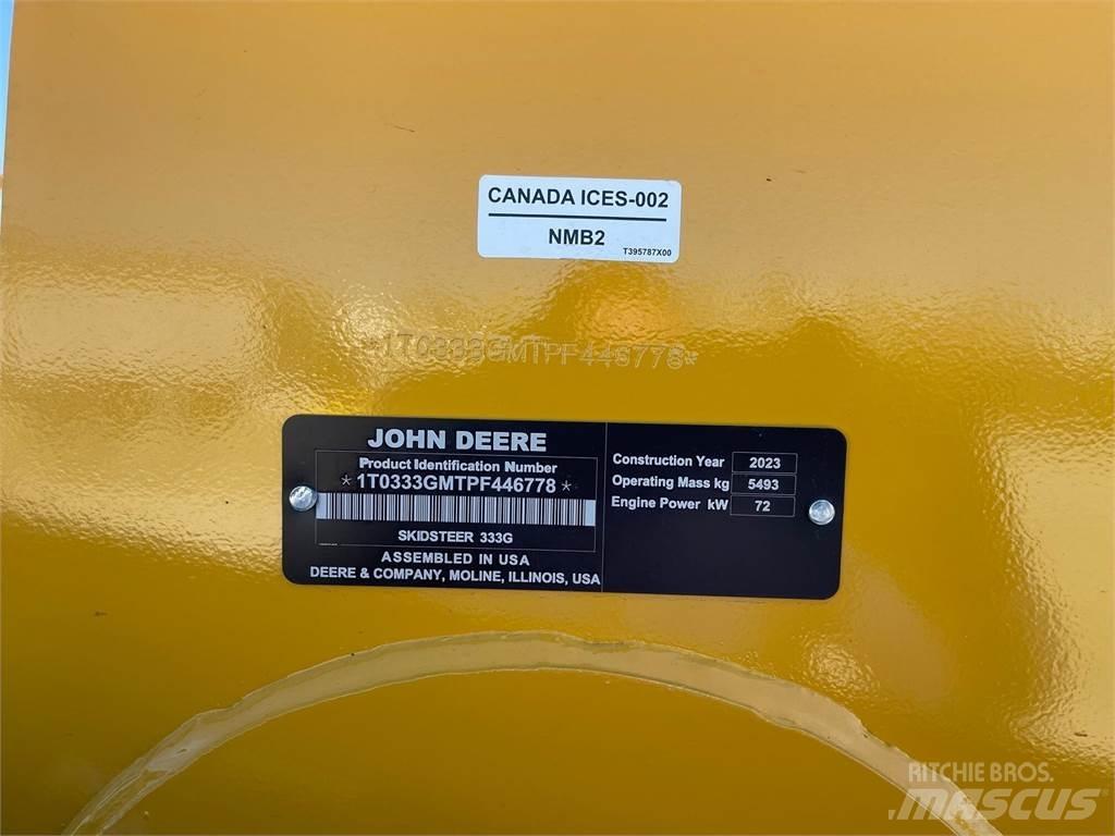 John Deere 333G Minicargadoras
