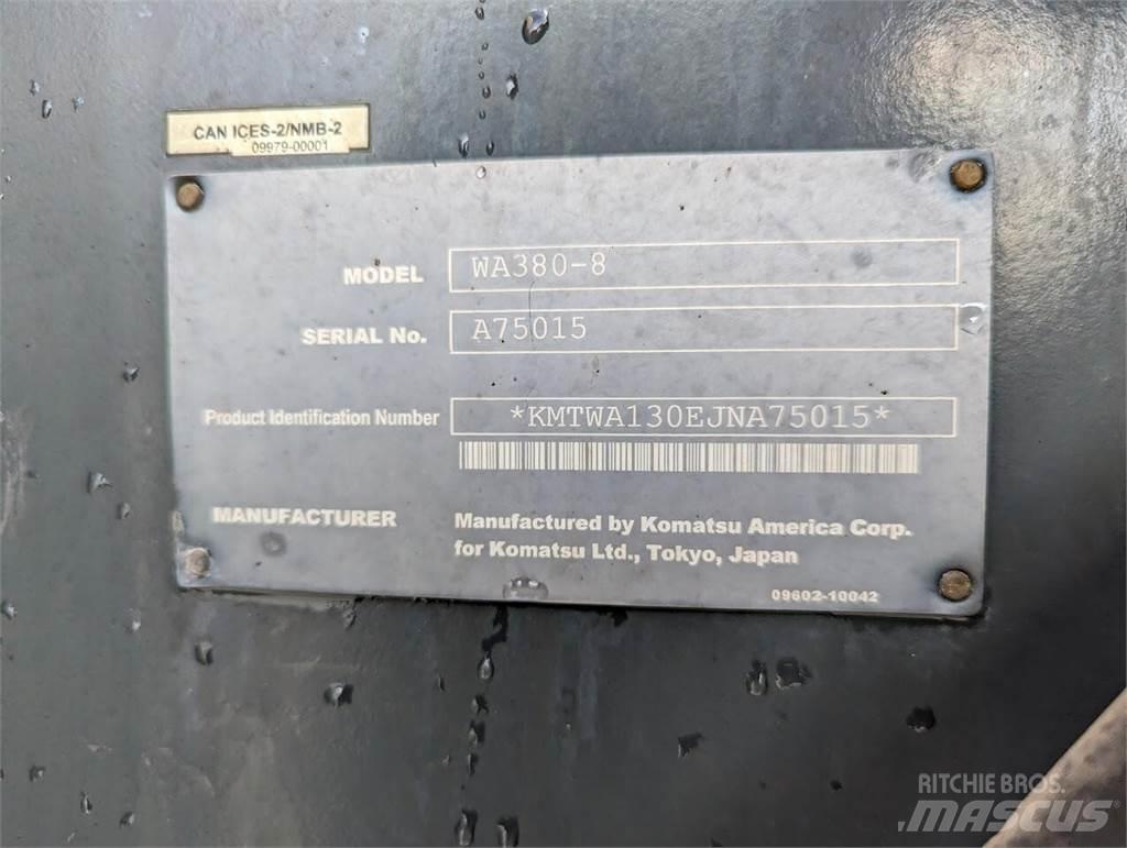 Komatsu WA380-8 Cargadoras sobre ruedas