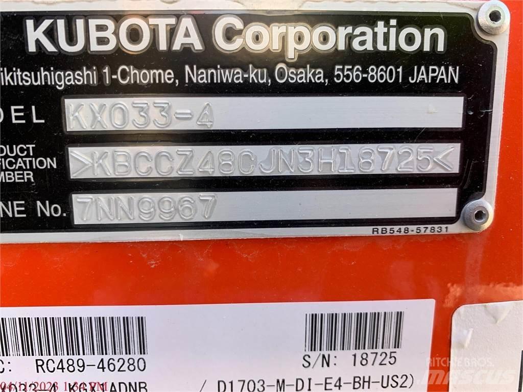 Kubota KX033-4 Mini excavadoras < 7t