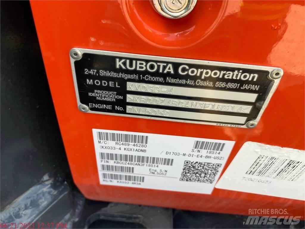 Kubota KX033-4 Mini excavadoras < 7t