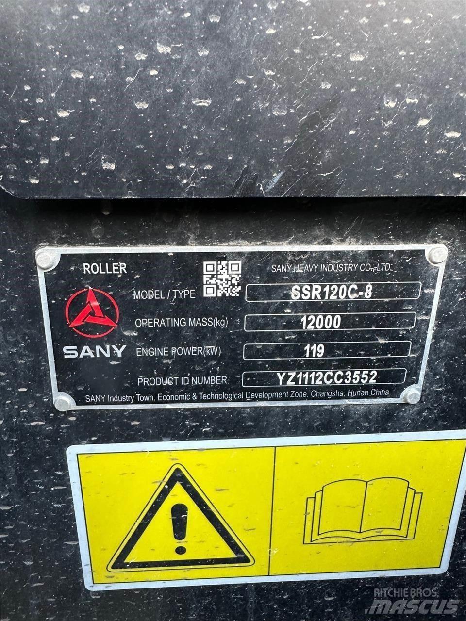 Sany SSR120C-8 Rodillos de doble tambor