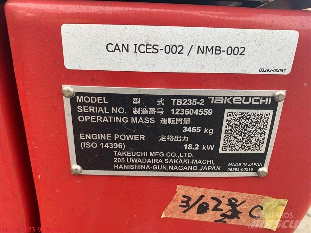 Takeuchi TB235-2 Mini excavadoras < 7t