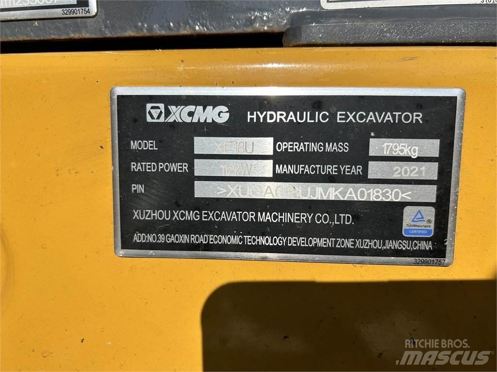XCMG XE18U Mini excavadoras < 7t