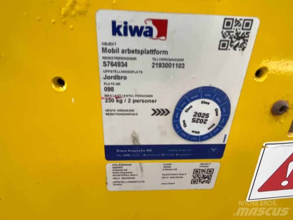 Saxlift GMG 930 ED, Plataformas tijera