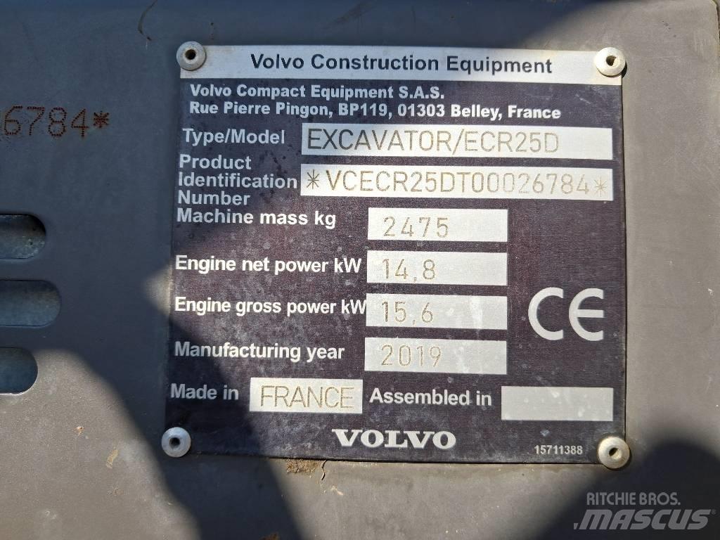 Volvo ECR 25 D Mini excavadoras < 7t
