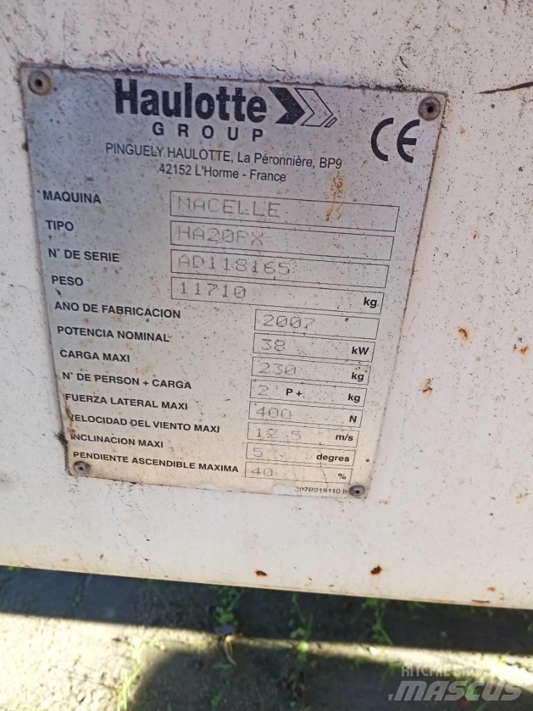Haulotte HA 20 PX Plataforma de trabajo articulada