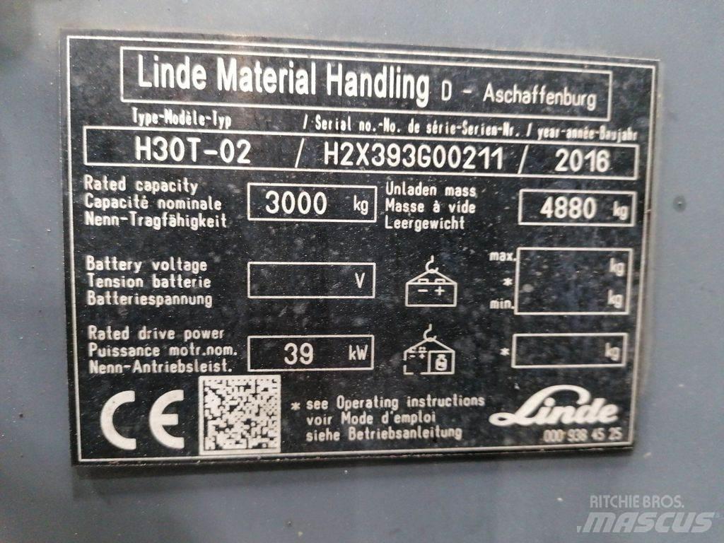 Linde H30T-02 Carretillas LPG