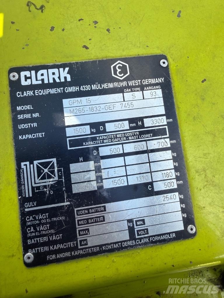 Clark GCM15 Carretillas LPG