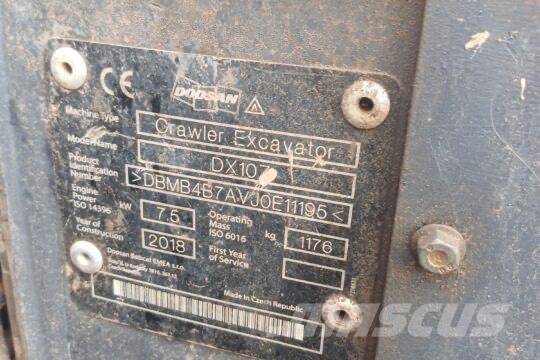 Develon DX 10 Z Mini excavadoras < 7t