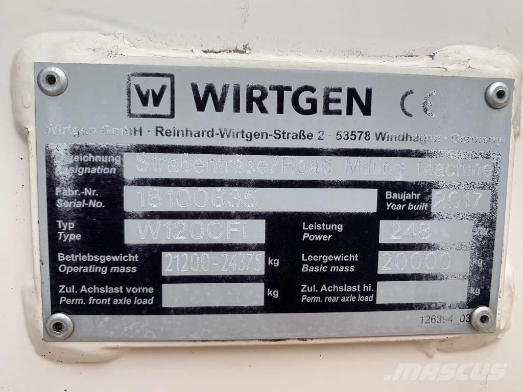 Wirtgen W 120 CFi Máquinas moledoras de asfalto en frío