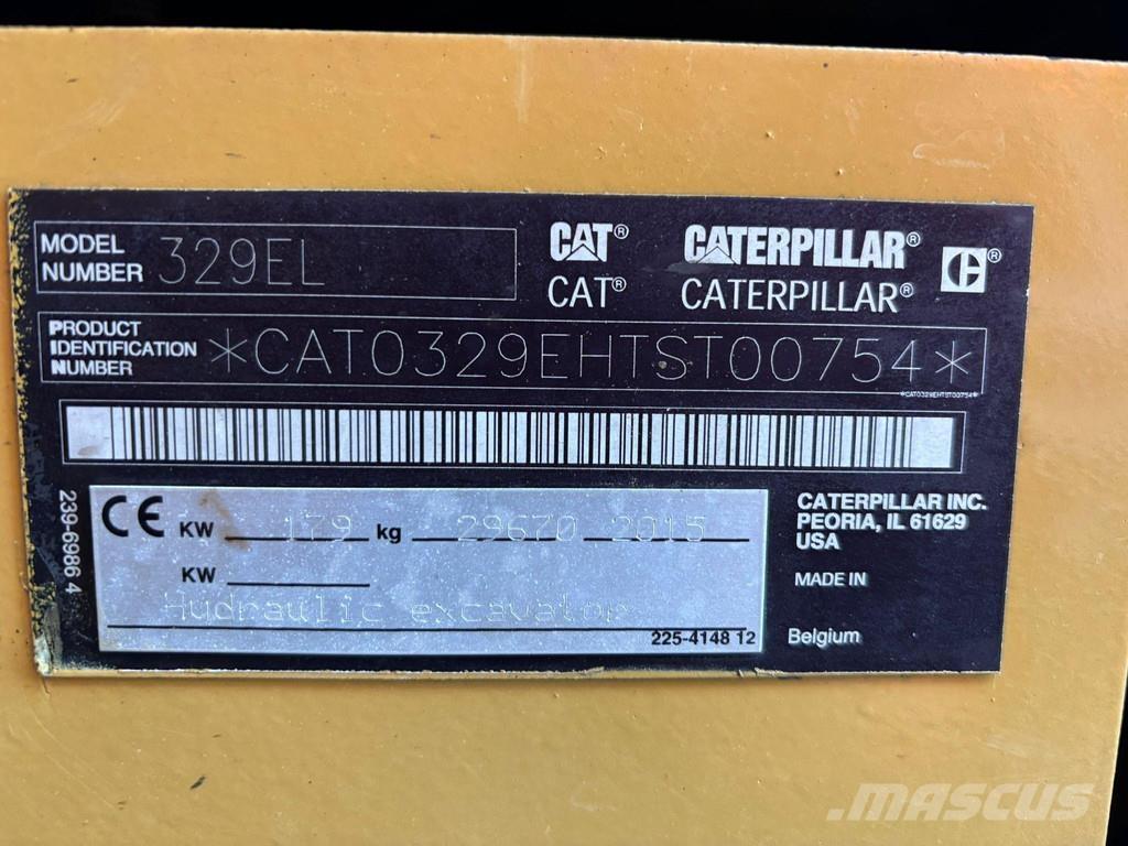 CAT 329 EL AC Excavadoras de cadenas