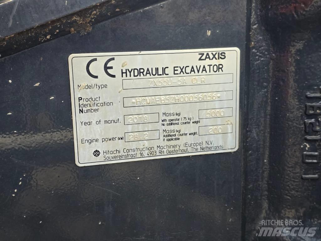 Hitachi ZX55U-5A CLR Mini excavadoras < 7t