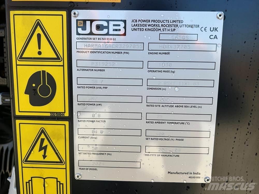 JCB G65QS Generadores diesel