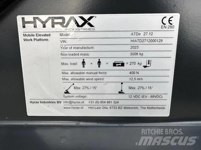 Hyrax ATDe 27.12 Plataformas de trabajo telescópica