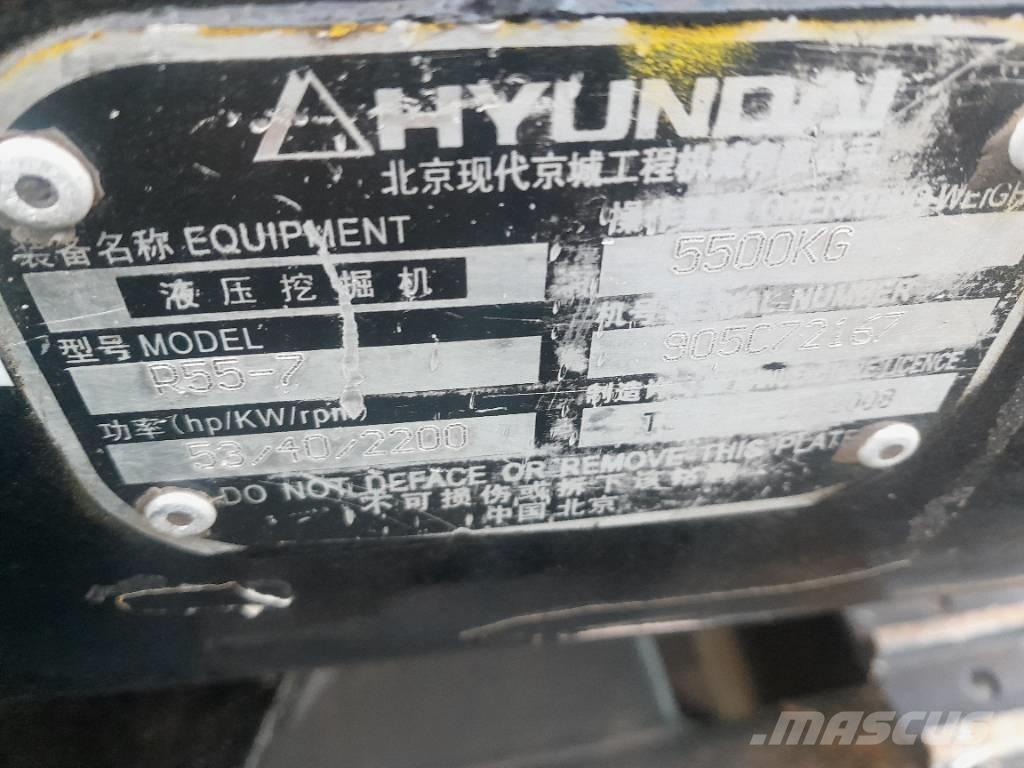 Hyundai R55-7 Excavadoras de cadenas