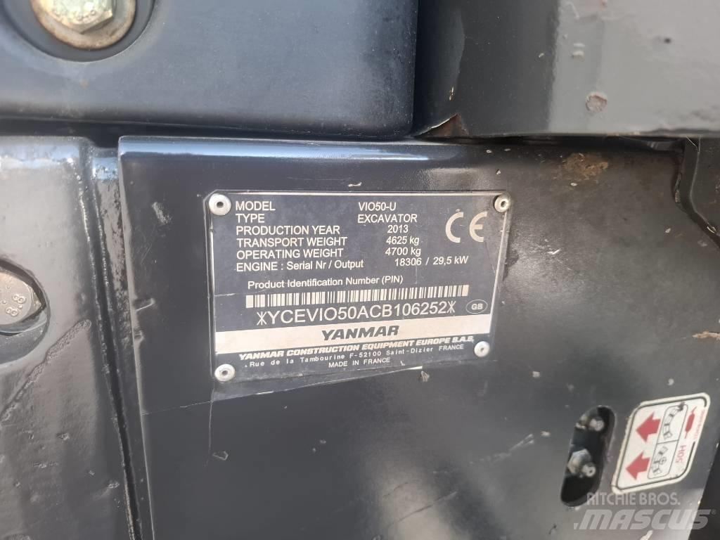 Yanmar Vio 50 U Mini excavadoras < 7t