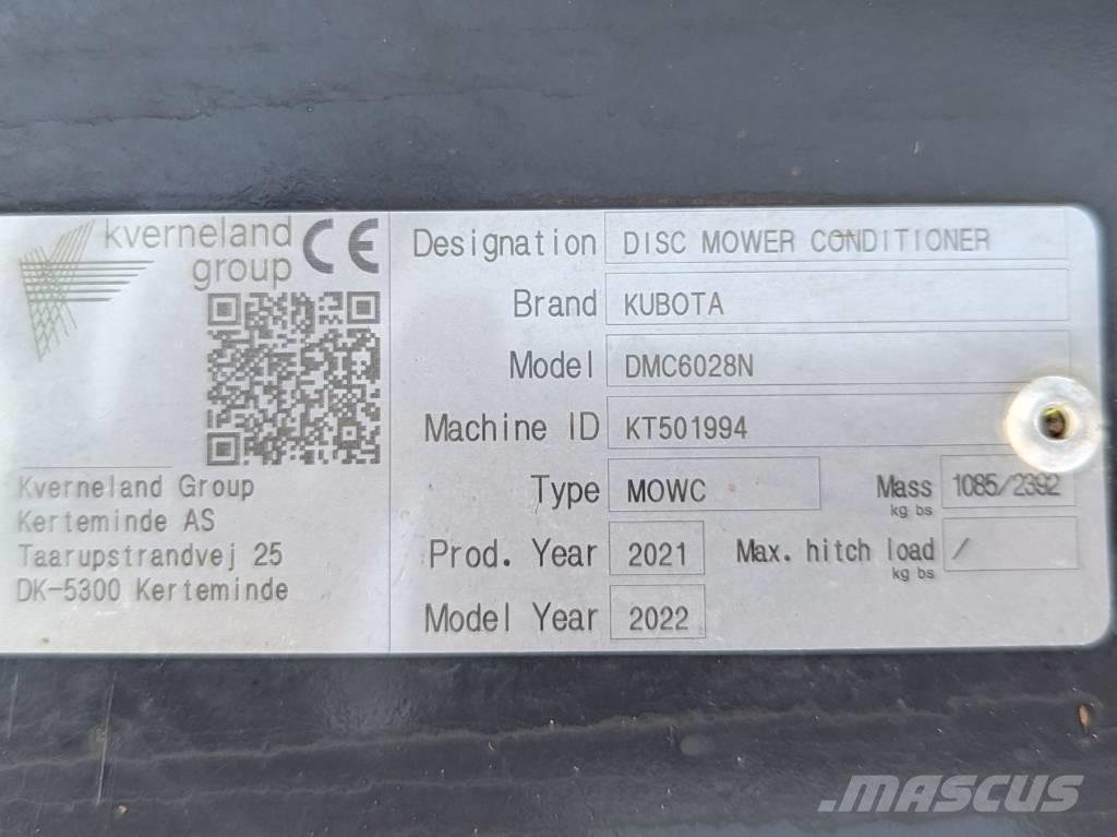 Kubota DMC 6028 N Segadoras acondicionadoras