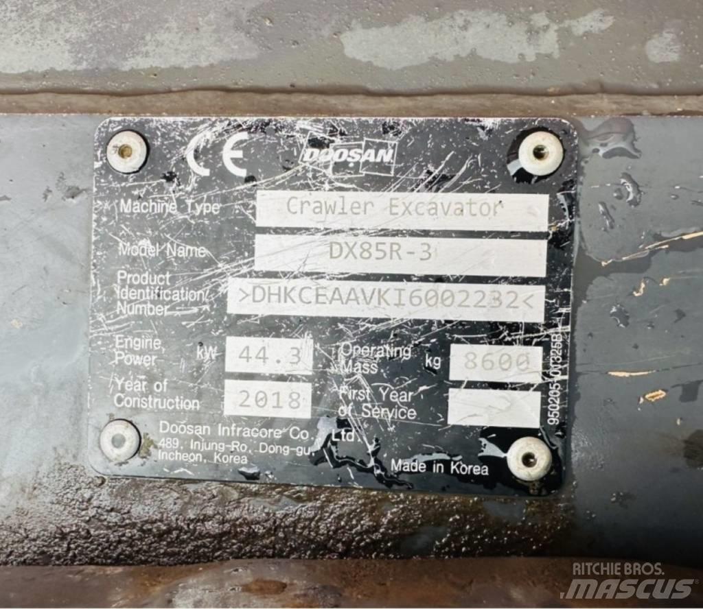 Doosan DX 85 R-3 Excavadoras 7t - 12t