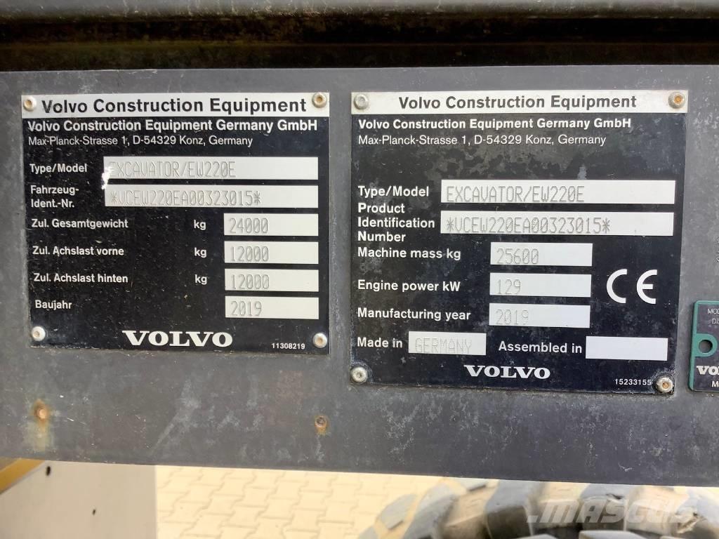 Volvo EW 220 E Excavadoras de ruedas