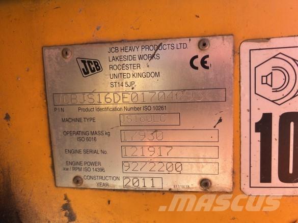 JCB JS 160LC Excavadoras de cadenas