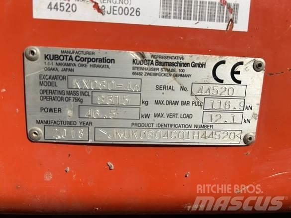 Kubota KX080 - 4 Construcción - Otros