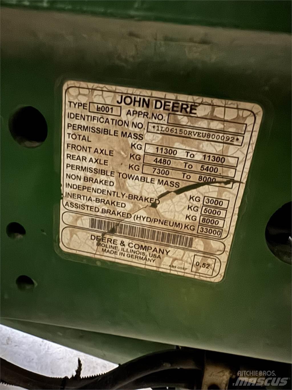John Deere 6150R Tractores