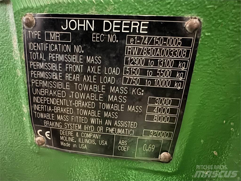 John Deere 7830 Tractores