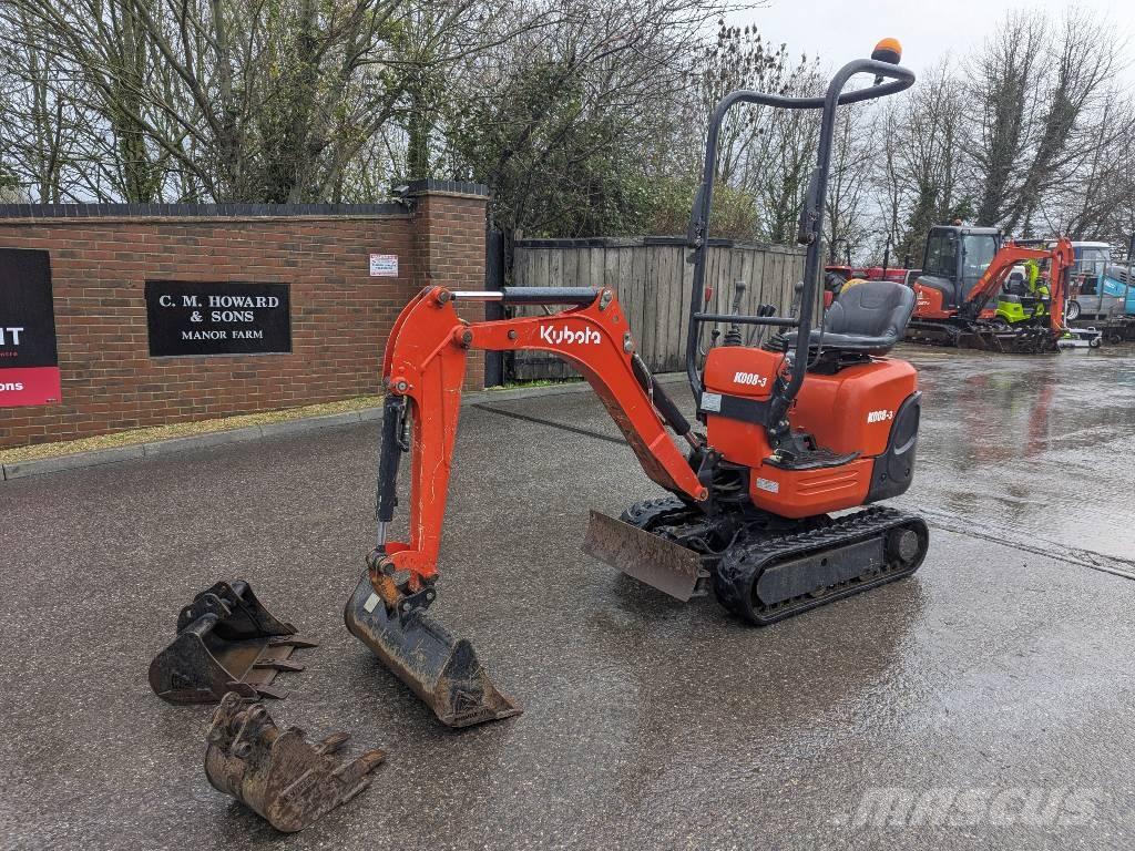 Kubota K 008-3 Mini excavadoras < 7t