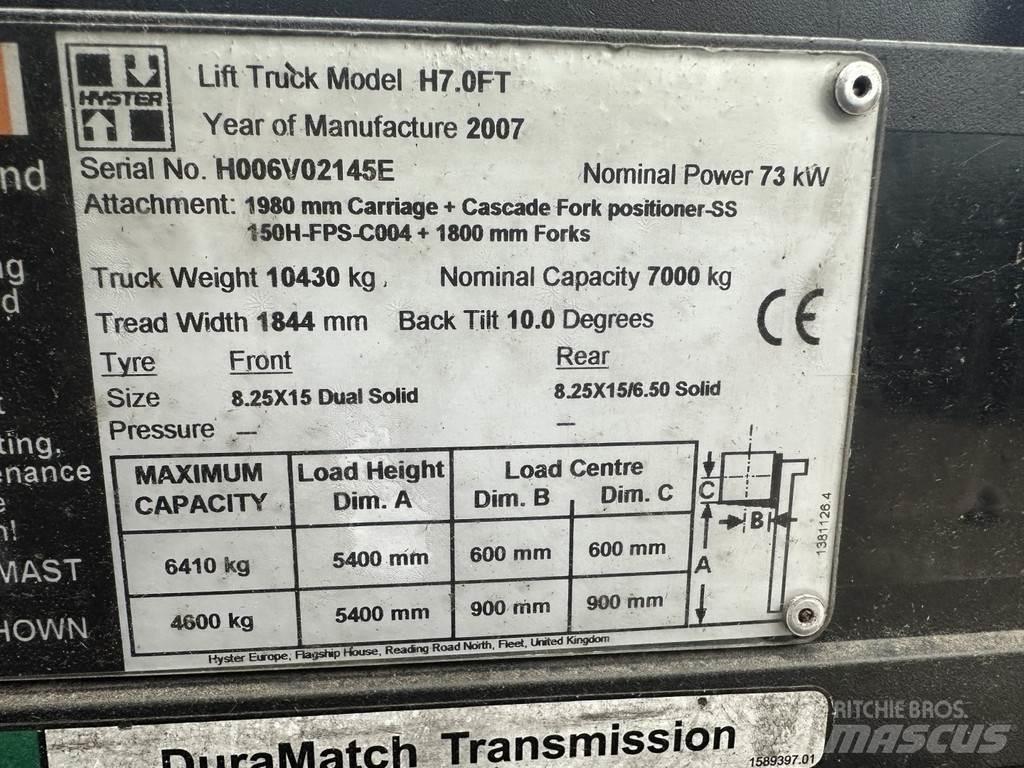 Hyster H7.0FT Carretillas LPG