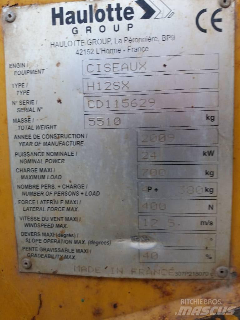 Haulotte H 12 SX Plataformas tijera