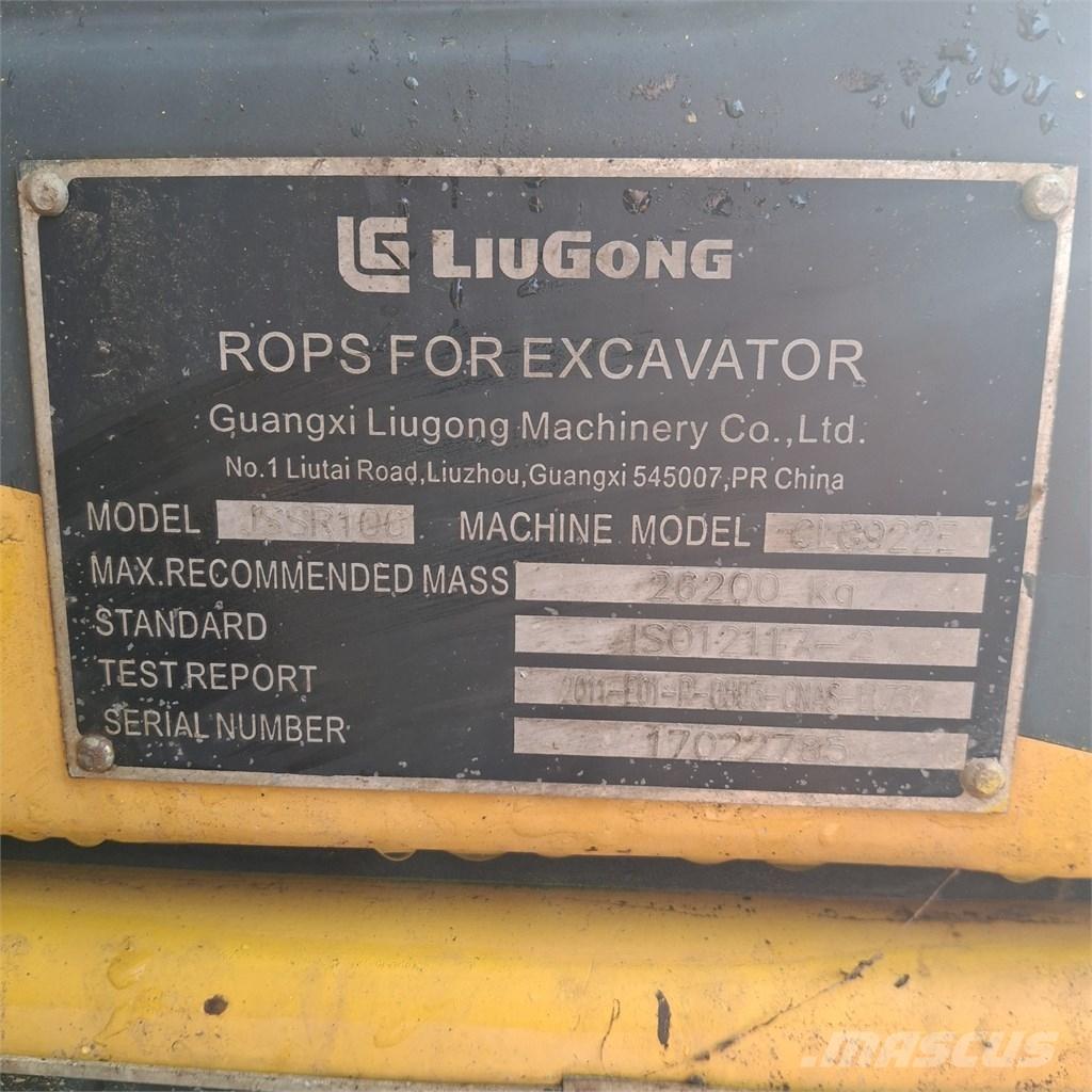 LiuGong 922 F Excavadoras de cadenas