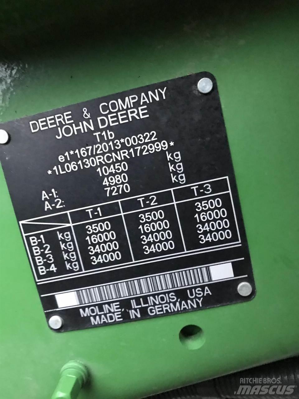 John Deere 6R 130 Tractores