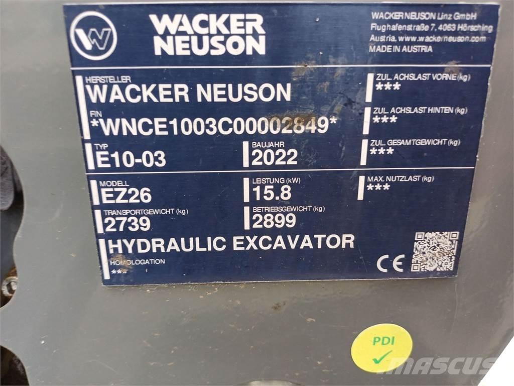 Wacker Neuson EZ26 Excavadoras de cadenas