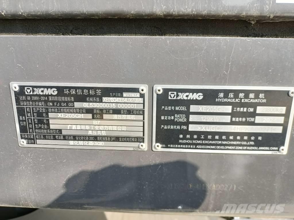 XCMG XE205GH Excavadoras de cadenas
